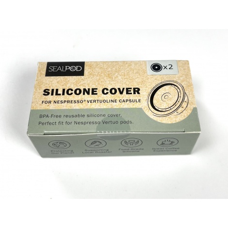 2x Sealpod replacement cap for Nespresso VertuoLine® and Vertuo® capsules.