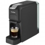 The automatic espresso with 15 bar pressure in black minimalist design produces coffee with rich flavour, intense aroma and delicate crema. It is compatible with Nespresso®, Tchibo, NESCAFÉ® Dolce Gusto® and ground coffee capsules .

