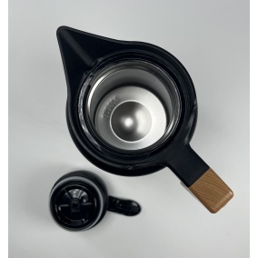 Thermos Kaffia 2 l with wooden handle - BLACK 2
