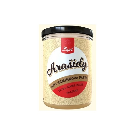Lepé Arašídová pasta / máslo 100% 400g – jemně mletá, bez lepku a palmového oleje