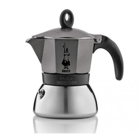 Bialetti Moka Induction 3 šálky šedá