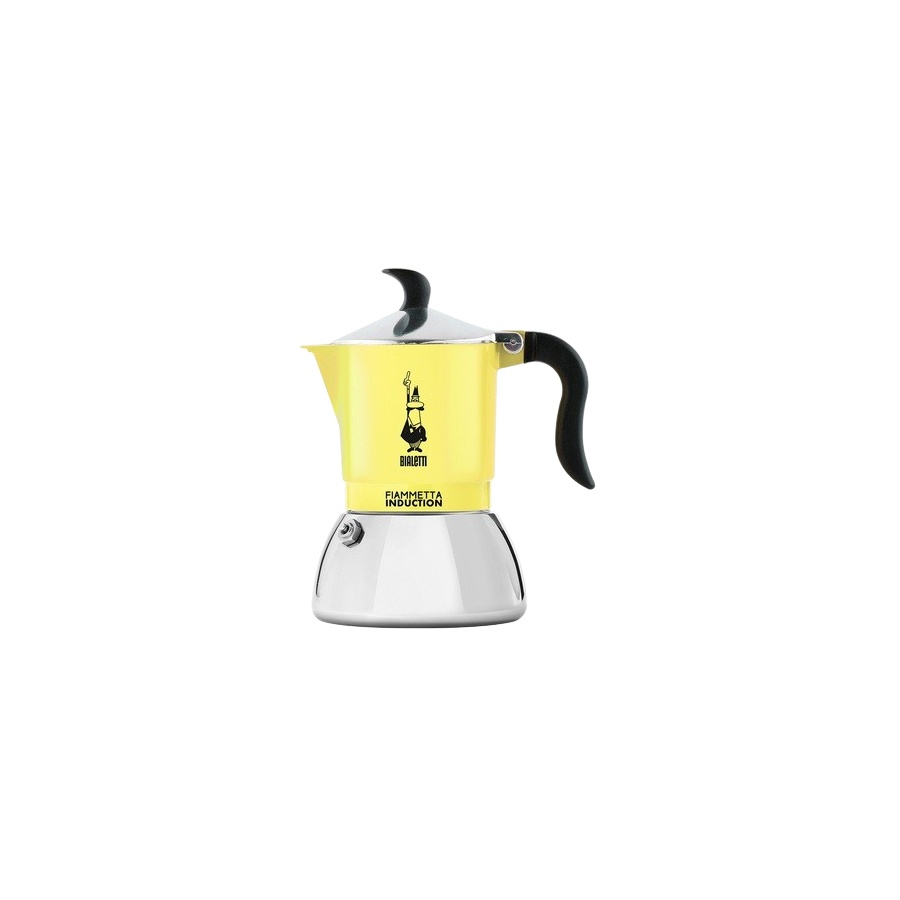 Bialetti Moka Induction Fiammetta - 2 cups yellow NEW