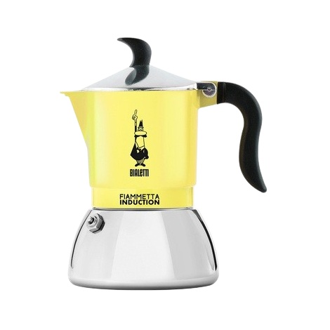 Bialetti Moka Induction Fiammetta - 2 cups yellow NEW