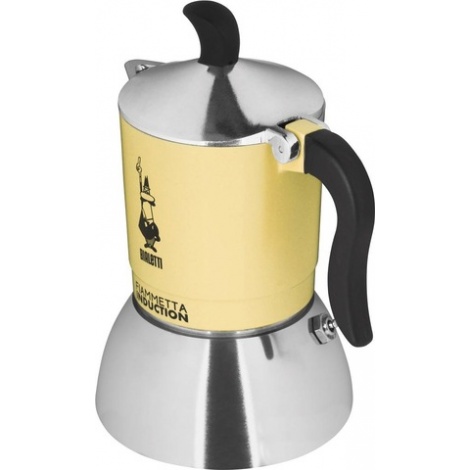 Bialetti Moka Induction Fiammetta - 2 cups yellow NEW