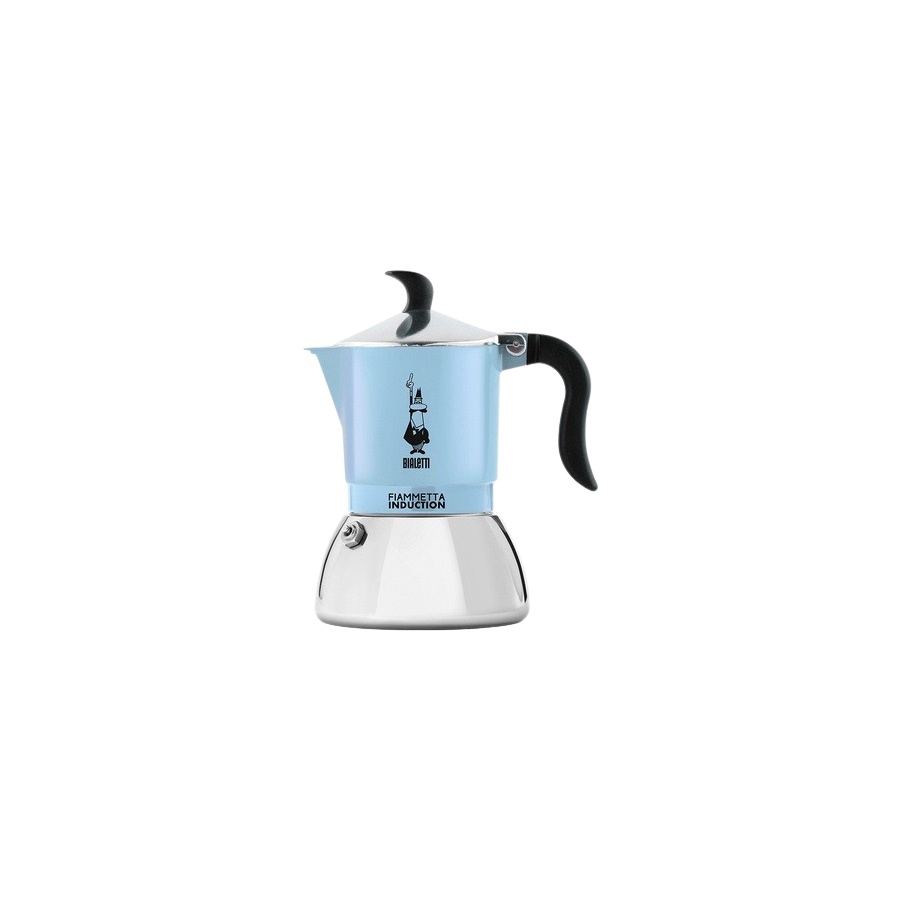 Bialetti Moka Induction Fiammetta - 2 cups light blue NEW