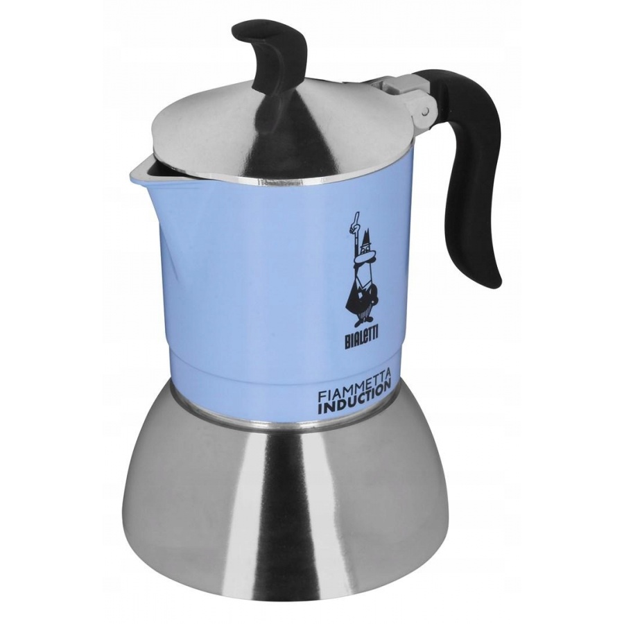 Bialetti Moka Induction Fiammetta - 2 šálky světle modrá NEW
