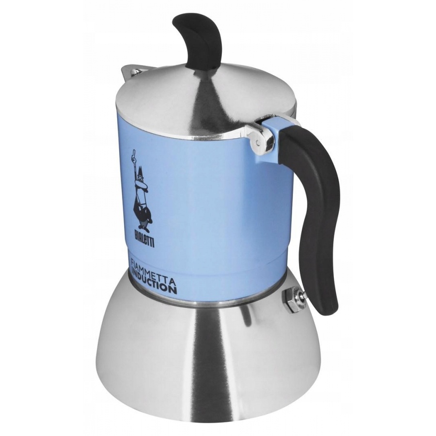 Bialetti Moka Induction Fiammetta - 2 cups light blue NEW