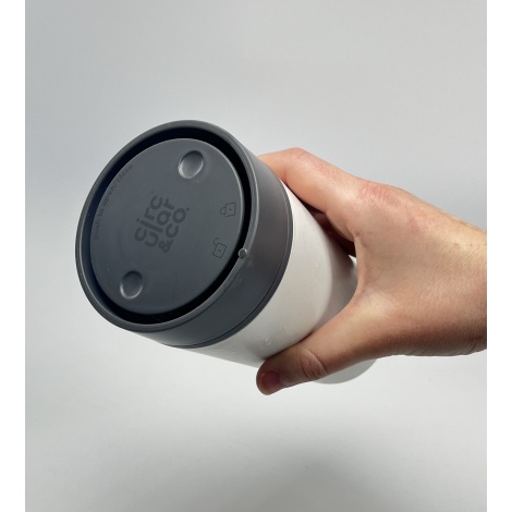 Circular Cup (rcup) Chalk and Storm Grey 340 ml