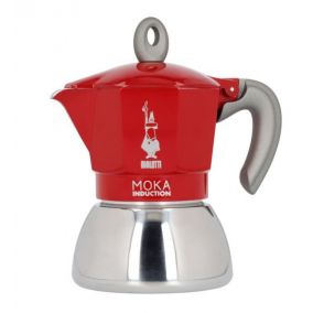 Bialetti Moka Induction 4 šálky červená - POUŽITÁ/SLEVA