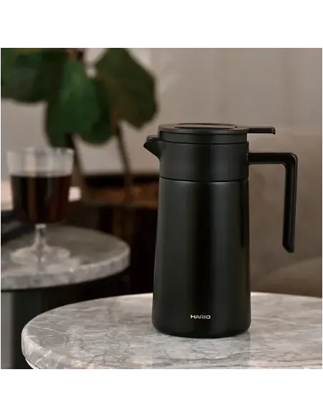 Termokonvice Hario 600 ml s keramickým povrchem - ČERNÁ