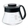 Skleněná konvice na kávu Hario V60 Range Server 360ml  z tepluvzdorného skla pro profesionální servírování čerstvé kávy. Vhodná i do mikrovlnky.
Objem: 360ml