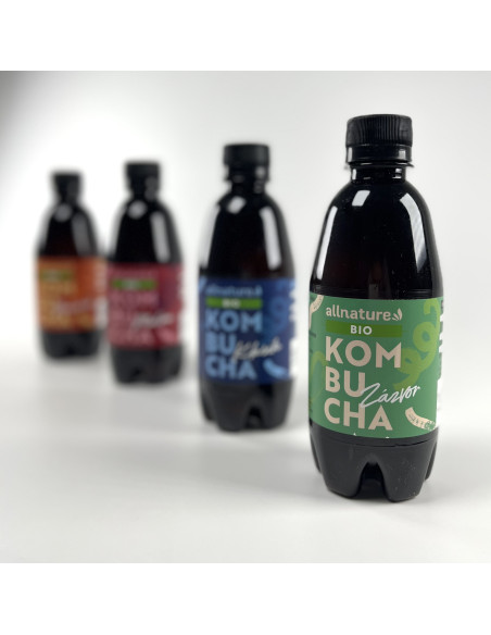 Allnature Kombucha Zázvor BIO 330 ml