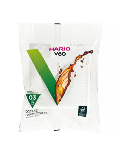 Papírové filtry Hario V60-03 100 ks, bílé (VCF-03-100W)