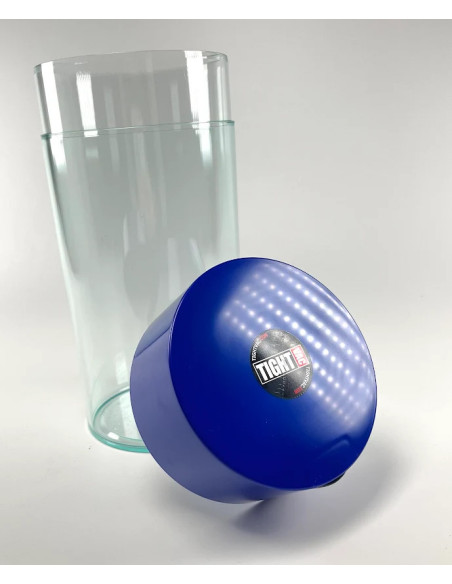 Vakuová dóza Tightvac 680g - průhledná + modrá