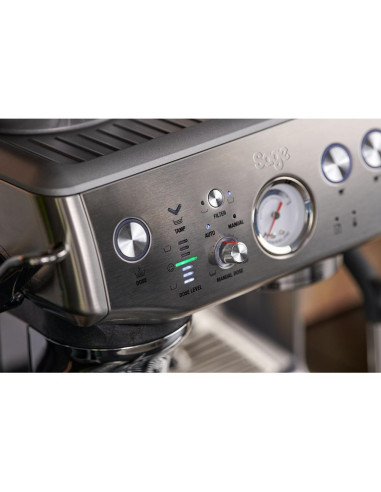 Pakový kávovar SAGE SES876BTR šedý THE BARISTA EXPRESS™ IMPRESS