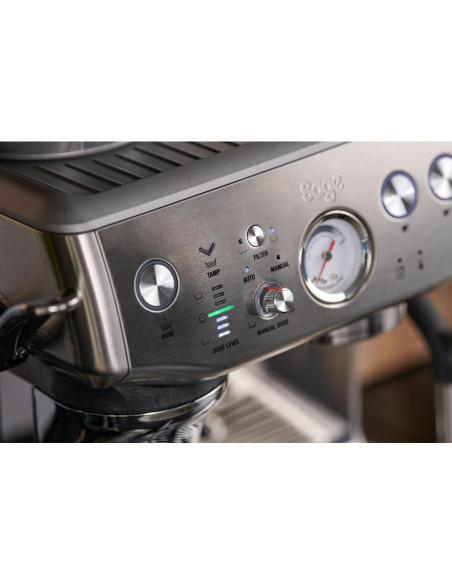 Pakový kávovar SAGE SES876BTR šedý THE BARISTA EXPRESS™ IMPRESS