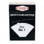 Moccamaster bleached paper filters for making fantastic drip coffee. Package contains 80 pcs. Size 1.