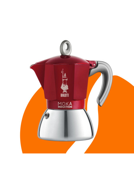 Bialetti Moka Induction 2 šálky červená NEW