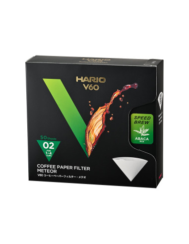 Hario Meteor papírové filtry V60-02 50 ks rychlé VCF-02-50MT