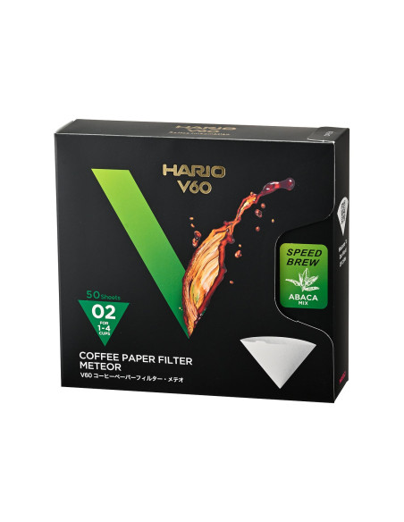 Hario Meteor papírové filtry V60-02 50 ks rychlé VCF-02-50MT