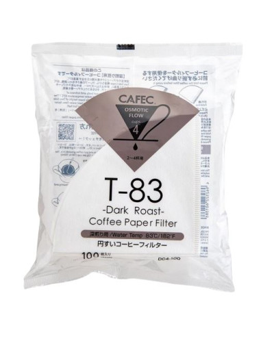 Cafec Dark Roast papírové filtry vel. 02, 100 ks (DC4-100W)