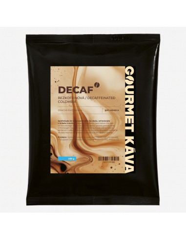 Decaffeinated coffee Colombia, whole bean Arabica DECAF