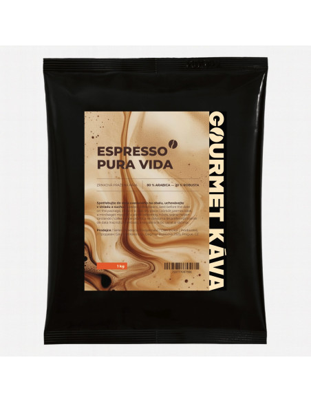 Espresso blend Pura Vida, whole bean coffee