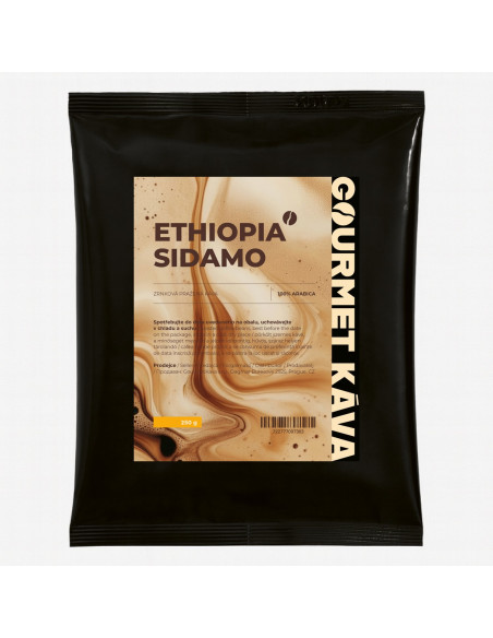 Etiopie Sidamo, zrnková káva arabica