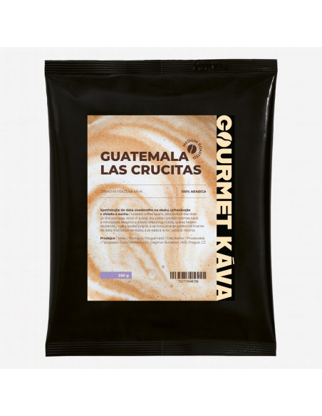 Guatemala Crucitas, STŘEDNĚ PRAŽENÁ, zrnková káva arabica