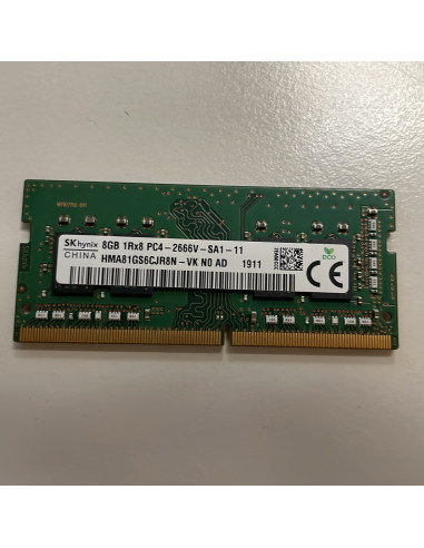 SK hynix 8GB DDR4 2666MHz SO-DIMM RAM for laptops (refurbished)