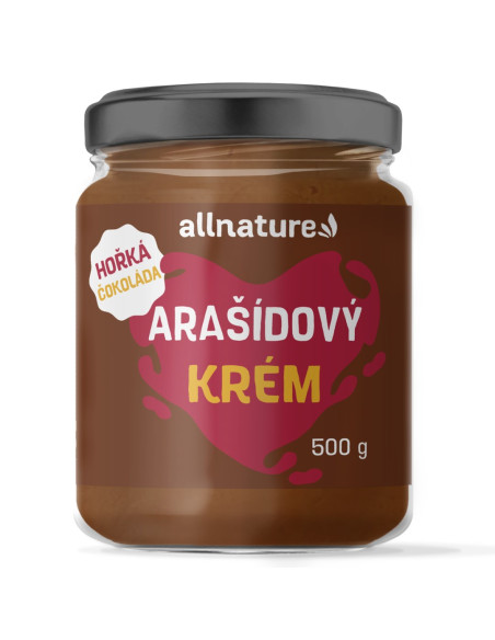 Allnature Arašídové máslo s hořkou čokoládou 500 g