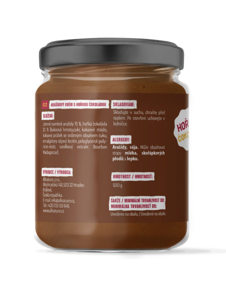 Allnature Peanut Butter with Dark Chocolate 500 g