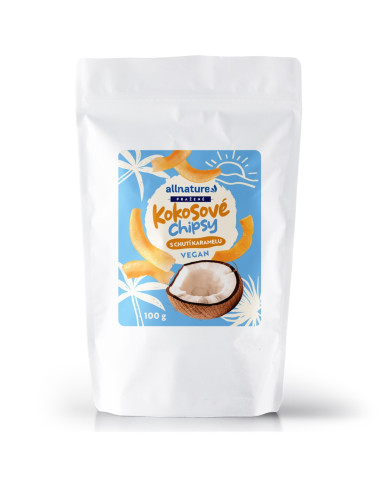 Allnature Karamelové kokosové chipsy 100 g