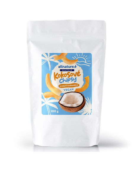 Allnature Karamelové kokosové chipsy 100 g