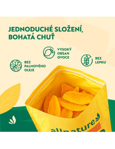 Allnature Dried Mango Slices 500 g 2