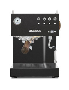 Espresso kávovar Ascaso Steel UNO PID černý s dřevěnými prvky