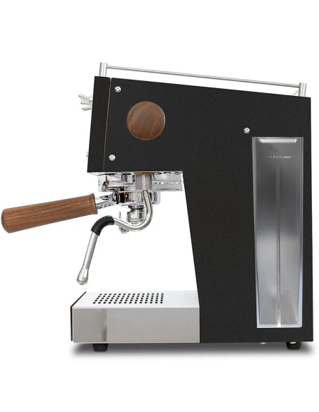 Espresso kávovar Ascaso Steel UNO PID černý s dřevěnými prvky