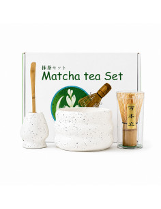 Kaffia Matcha Set - White