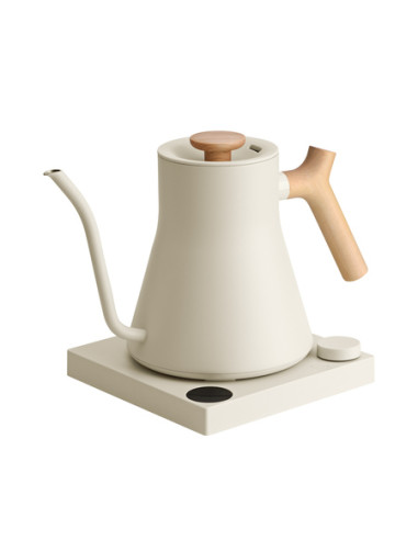 Fellow Stagg EKG PRO 900 ml Electric Kettle, Sesame with Wooden Handle