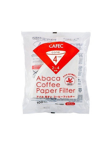 Cafec Abaca Paper filters sizes 2-4