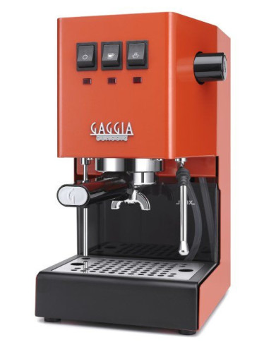 GAGGIA Classic E24 Lever Espresso Machine, Coral (Lobster Red)