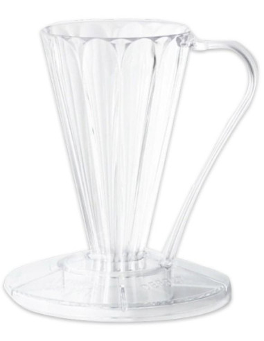 Cafec Flower Deep 27 Plastic Dripper (Clear)