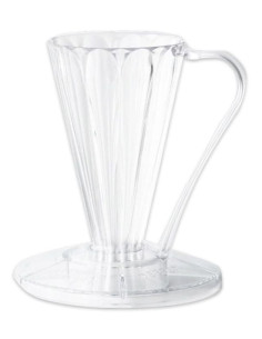 Cafec Flower Deep 27 Plastic Dripper (Clear) 2