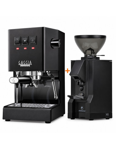 Balíček Gaggia Classic E24 černý + Eureka Mignon Manuale