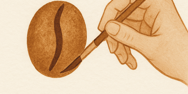 Painting with coffee
