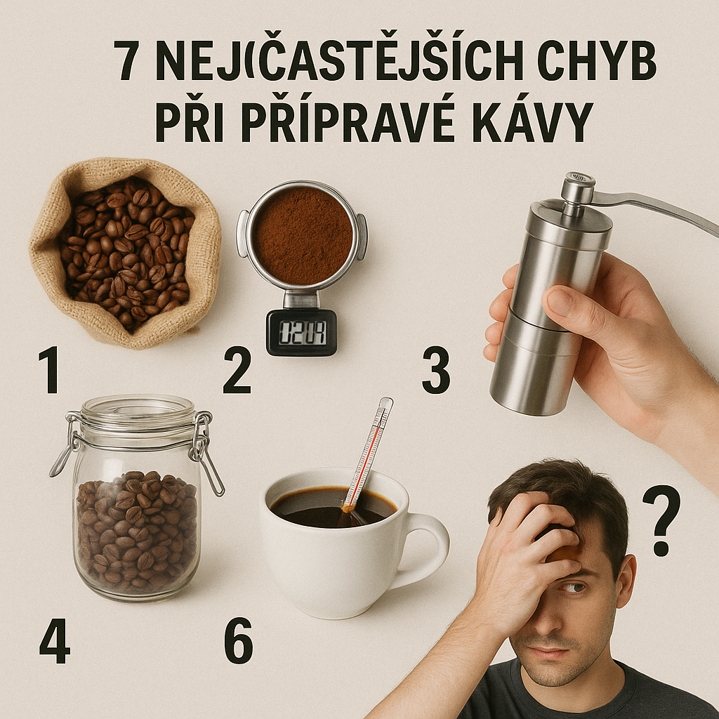 7 nejčastějších chyb při přípravě kávy